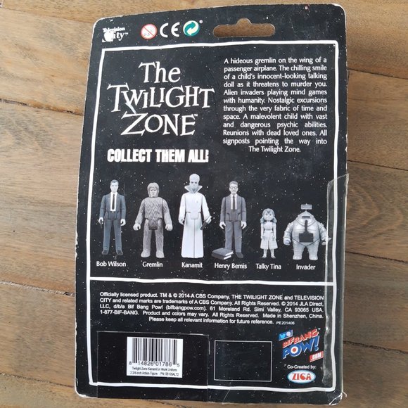 RARE Kanamit action figure black work uniforme twilight zone - Picture 2 of 2